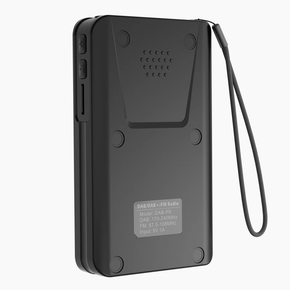 Mini DAB DAB+ FM Digital Radio Pocket MP3 Player LED Screen Protable Black - Bild 3 von 4