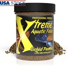 Cichlid PeeWee Pellets Protein Fusion Healthy Fish Food 1.5mm Sinking Pellets US