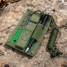 Tactical ID Card Holder Hunting ID Card Case Patch Neck Lanyard Card Organizer