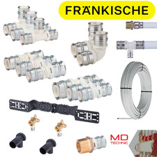 Fränkische Alpex Rohr Kupplung T-Stück Übergang Verschraubung Winkel NEUES MODEL