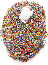 Czech Glass Seed Beads 11/0 2.1Mm Diameter Opaque Multi Strung DIY Jewelry Mak