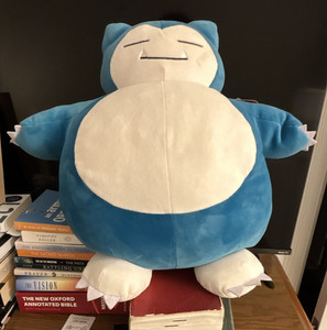 Jazwares Pokémon Snorlax Plush Stuffed Animal, Blue & Cream, Label