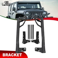 For Jeep Wrangler JK 07-18 50/52" Roof Front Windshield Light Bar Mount Brackets