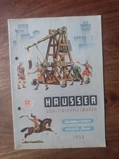 Hausser 1958 catalog Qualitatsspielwaren elastolin figuren Hausser spiele