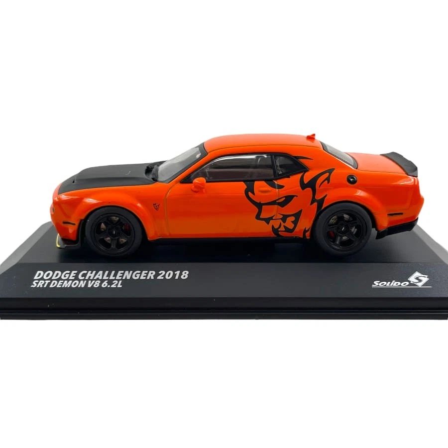 Modellino Auto Solido 1/43 Dodge Challenger SRT Demon Orange 2018 - Immagine 3 di 4