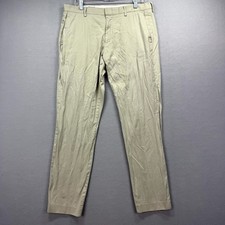 J CREW Dress Pants Mens 35x31* Beige Cotton Formal Ludlow Slim Fit Straight Leg