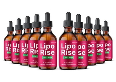 Lipo Rise Drops, Max Strength, LipoRise Liquid Supplement (10 Pack)