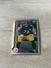 2025 Topps Chrome Troy Fautanu Refractor Pittsburgh Steelers Football Card #256 