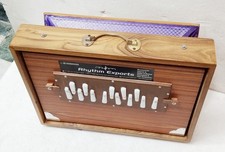 SHRUTI BOX- SUR PETI TEAK WOOD INDIAN MUSICAL INSTRUMENT TUNER BOX WITH BAG.