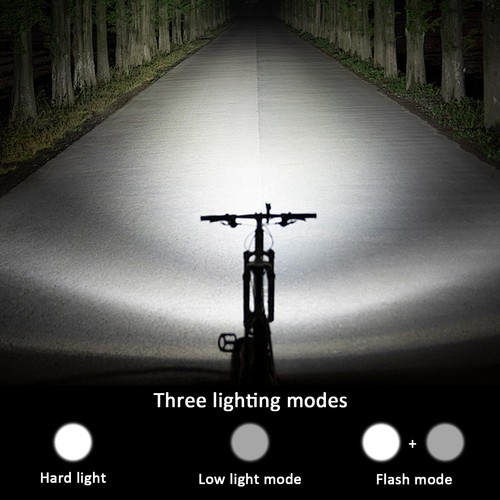 Ultra Bright Bike Light, IPX4 Water Resistant Bicycle Headlight, USB Recharge... - Picture 6 of 8