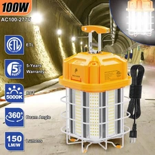 14,500Lumen Linkable 100W LED Temporary Work Light Construction Jobsite Lighting