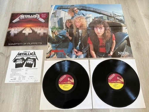 METALLICA - MASTER OF PUPPETS  LIM. 2LP UK 1987 MFN 60 DMM + POSTER/LEAFLET (NM)