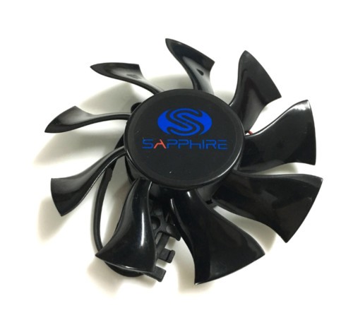 Cooling Fan For Sapphire HD6770 6790 HD5770 HD5870 Graphics Fan FD8015H12S 75mm - Afbeelding 10 van 12