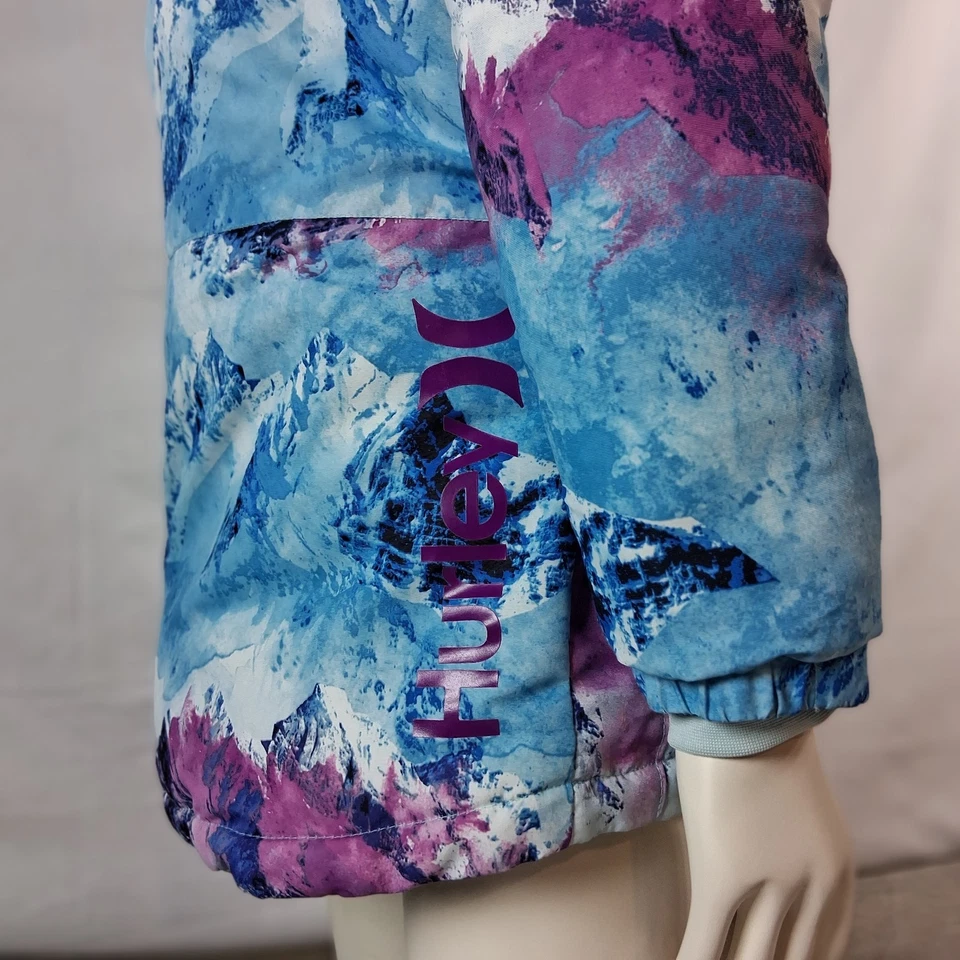 Jaqueta de neve feminina Hurley peso pesado resistente à água lã inverno esqui M 10/12 - Imagem 4 de 4