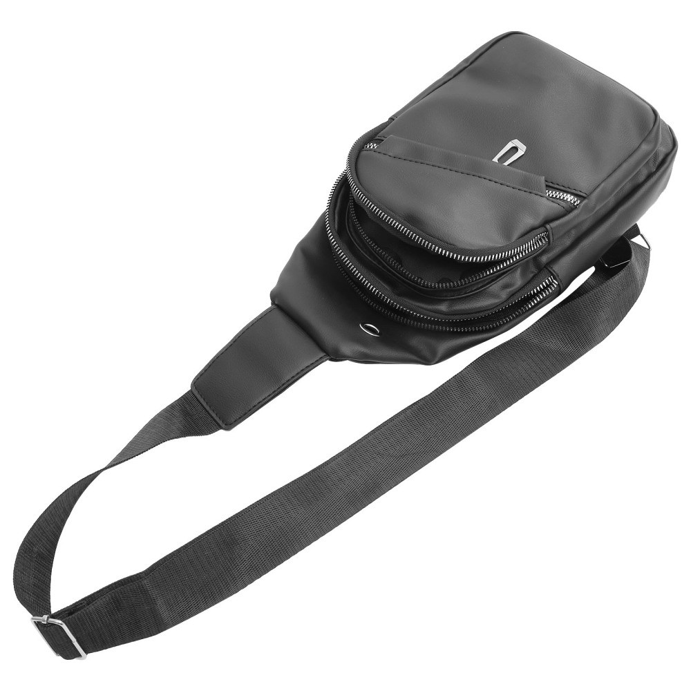 Men's Oxford Cloth Crossbody Shoulder Bag Sling Messenger-image