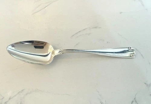 Gorham Etruscan Sterling Silver Fruit / Dessert Spoon 5 3/4” 1913 Greek Key .925