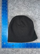 Beanie Toque Adult One Size Black Knit 100 Acrylic Skate Ski Snow Winter