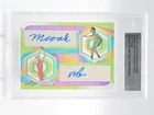 MOOKIE COOK / MATAS BUZELIS 2022-23 LEAF VIVID CLEAR GREEN PROOF 1/1 AUTO Q7369