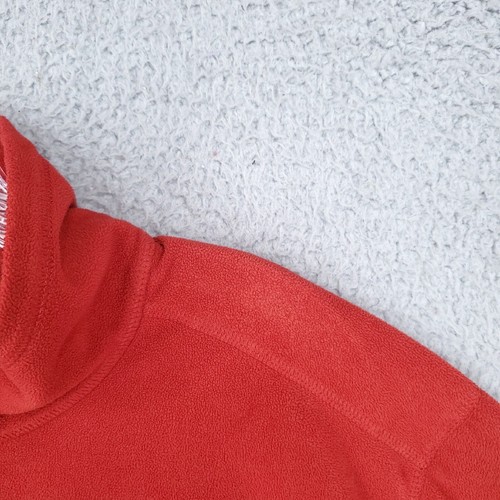 Eddie Bauer Sweater Mens Xl First Ascent Red 1/4 Zip Fleece Long Sleeve Jacket - Picture 7 of 10