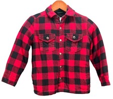 Tommy Bahama Boy  s M 7/8 Buffalo Plaid Sherpa Lined Shacket