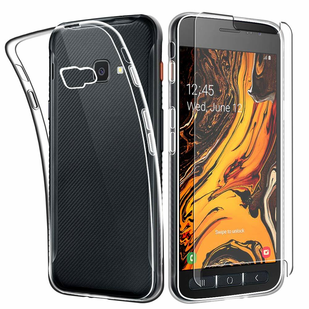 For Samsung Galaxy Xcover 4s Case Clear Slim Gel Cover Glass