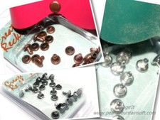 The Beadsmith Create Recklessly 6mm Cap/Post Rivet Pack - Leather Craft