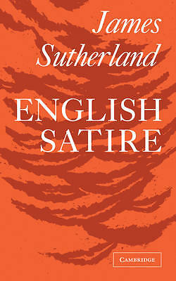 English Satire Sutherland Paperback Cambridge University Press 9780521091756