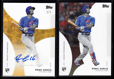 Robel Garcia Cubs Autograph 1/1 2020 Topps On Demand Rookie Progression Auto 25