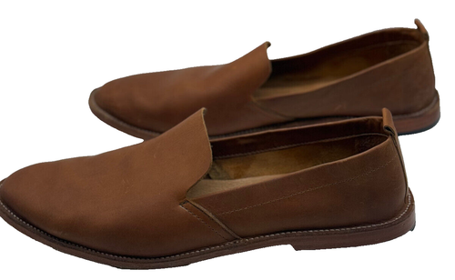 Adelante Shoe Company Mens Leather Casual Slip On Loafers Tan Brown Size 9C - 第 2/7 張圖片