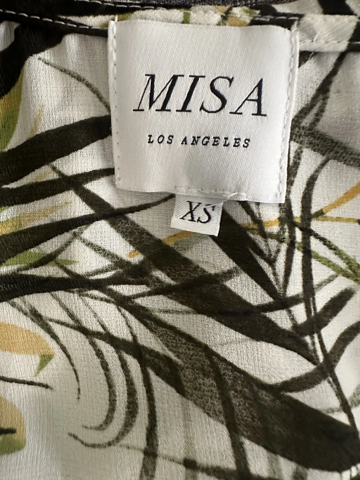 PALM ANGELS Abito Anthropologie MISA Los Angeles Maxine Midi stampa tropicale XS