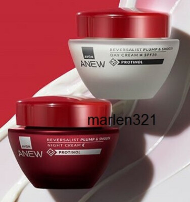 AVON ANEW Reversalist Plump & Smooth Set 2 tlg. Tagescreme LSF 20 & Nachtcreme