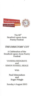 Vanessa Redgrave und Simon Russell Beale 2013 Charity Performance