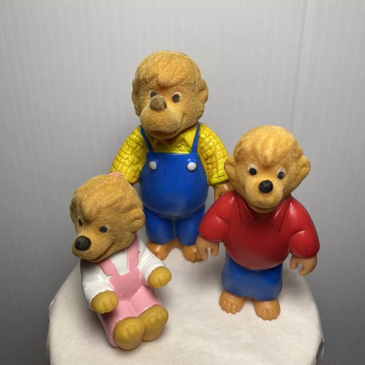 Berenstain Bears Figurines Toys 1986 Dad Sister Brother Bear Vintage 80s
