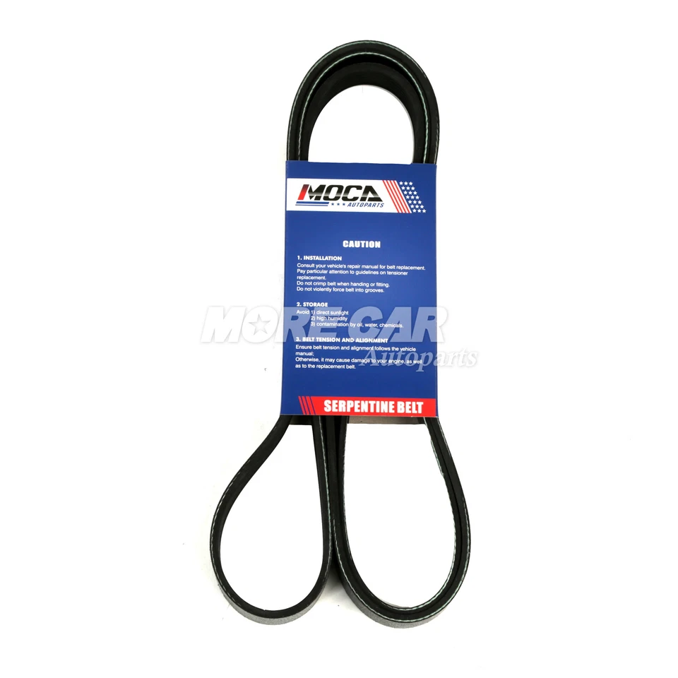 Cinturón serpentino EPDM 6PK2240 apto para Chevrolet Dodge Ford GMC Jeep Mazda Toyota Foto 4 de 4