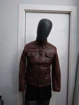 CONBIPEL Echtlederjacke gebraucht Herren man Gr. 44 Nussbaum XYC1005L