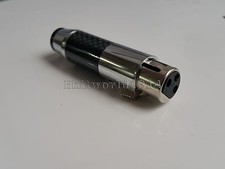 1x HIFI Carbon Fiber silver rhodium XLR 3pin Female Connector Audio Plug