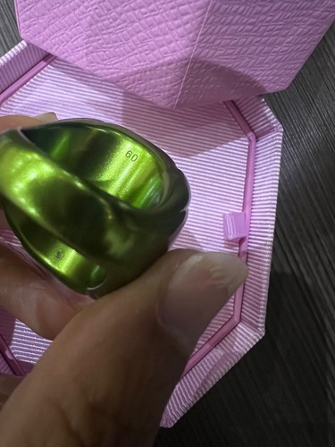 Swarovski Dulcis Cushion Cut green Cocktail Ring 5609722 Size 60 New 💕 - Picture 5 of 8