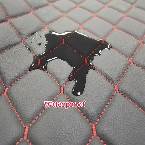 63'' Quilted Faux Leather Foam Fabric Waterproof Car Upholstery Sewing Material - Picture 6 of 12