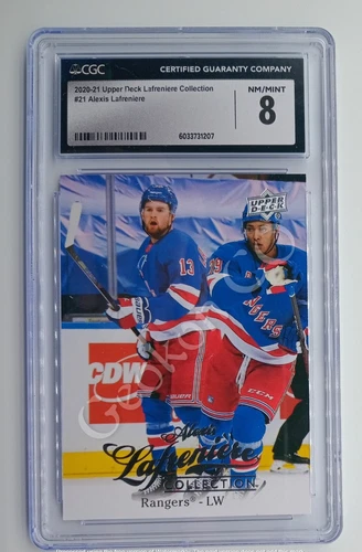 Alexis Lafreniere CGC 2020-21 Upper Deck Lafreniere Collection Graded NM 8