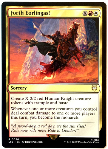 Mtg. Call Forth the Tempest. Surge Foil Borderless. Lord Of The