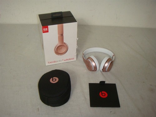 BEATS SOLO 3 ROSE GOLD BLUETOOTH WIRELESS ON EAR HEADSET NOB | eBay