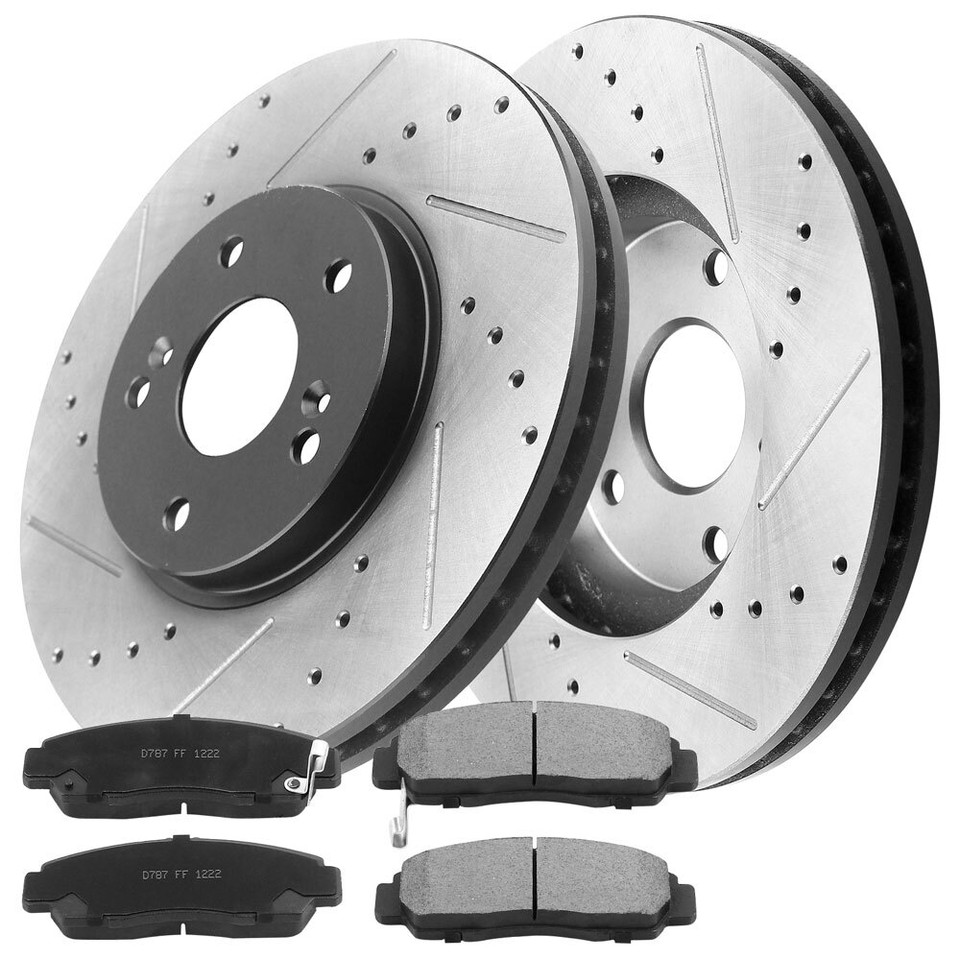 Front Brake Rotor Ceramic Brake Pads For Acura TSX CL TL Honda Accord