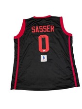 Marcus Sasser Signed Jersey Houston Cougars Basketball Autographed Auto Beckett