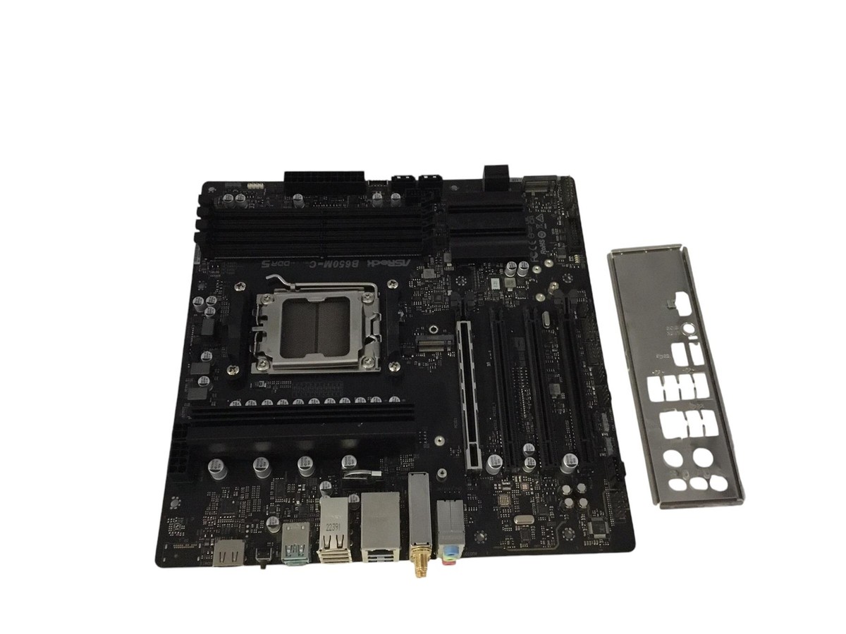 ASRock B650M-C AMD AM5 DDR5 Micro ATX Motherboard, W/Shield ASRock B650M-C AMD AM5 DDR5 Micro ATX Motherboard, W/Shield