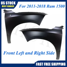 Fender Pair For 2011-2018 Ram 1500 Front Primed Steel with Emblem Provision