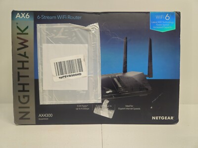 NETGEAR Nighthawk AX6 RAX45 Dual-Band Wi-Fi 6 Router