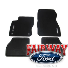 12 thru 18 Focus OEM Ford Carpeted Black Floor Mat Set 4pc w/Logo CM5Z5413300BA