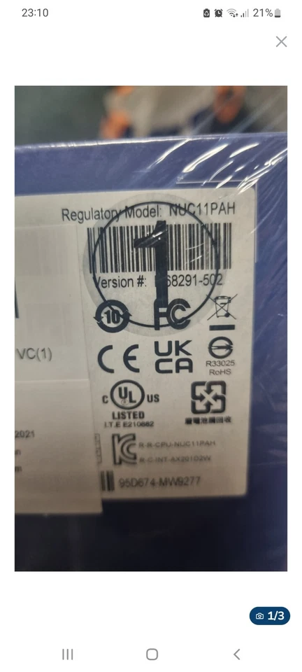 Intel NUC 11 INTEL CORE i7 11th 1165G7 NEUF!! - Photo 3/3