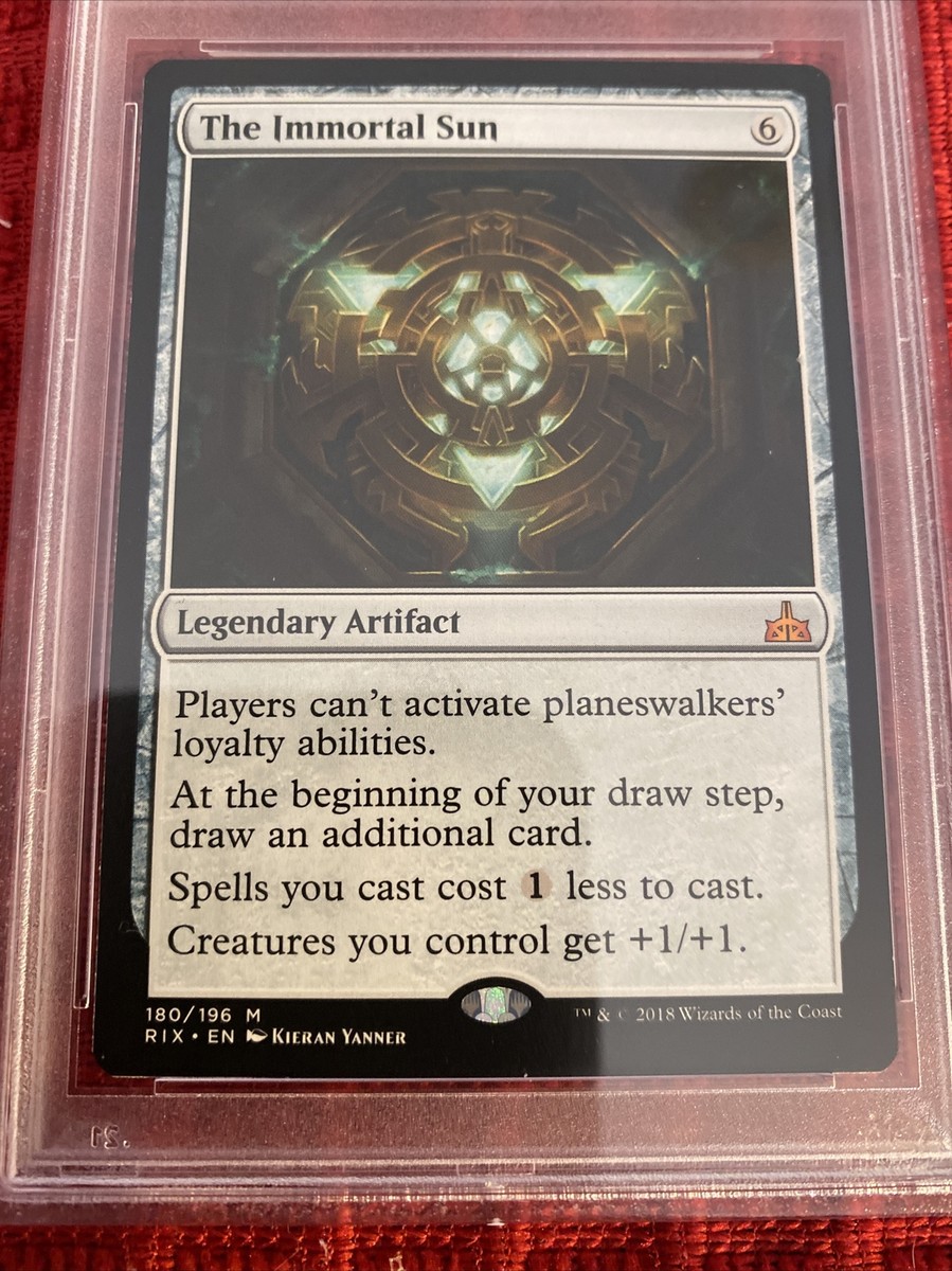 PSA 10 Gem Mint The Immortal Sun MTG Magic Gathering Rivals Of