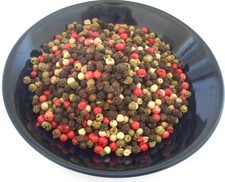 WHOLE PEPPERCORNS RAINBOW MIXED 4 COLOR 2 OZ - 32 OZ RESEALABLE BAG